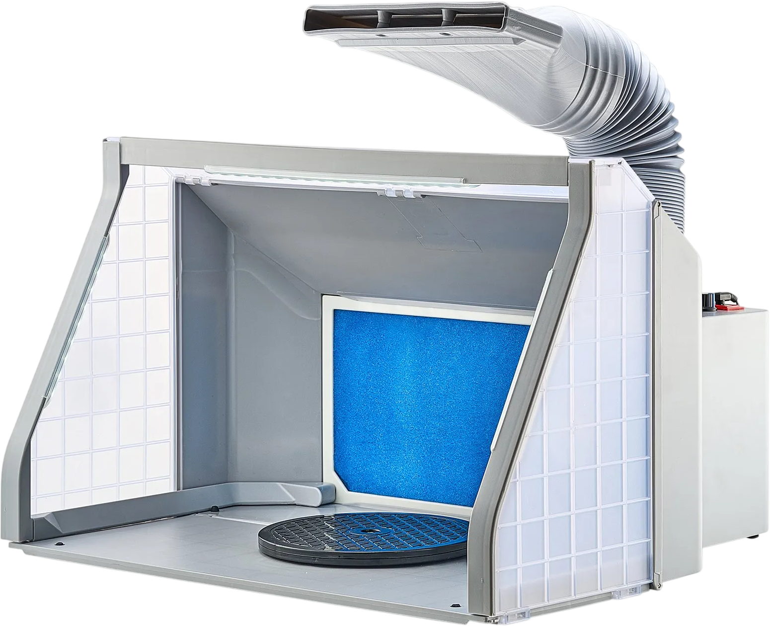 Vevor Airbrush Spray Booth 21 x 13 in. with Dual-Fans LED Lights Exhaust Extension Hose New