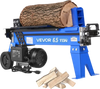 VEVOR Electric Log Splitter 6.5 Ton 15 Amp 1.98 HP Motor Wood Splitter, for Home Yard Forestry Harvesting, Kindling Cutting, 3400 RPM Portable Firewood Splitting Machine with Hydraulic Ram & Wheels