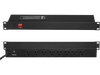 VEVOR 1U PDU, 8 Outlets, Rack Mount Power Strip Fits Standard 19" Server Racks, with Integrated Switch Surge Protection & Overload Protection, 110-125V/15A, Ideal for Home and Office
