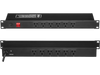 VEVOR 1U PDU, 12 Outlets, Rack Mount Power Strip Fits Standard 19" Server Racks, with Integrated Switch Surge Protection & Overload Protection, 110-125V/15A, Ideal for Home and Office