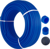 VEVOR 3/4" PEX Tubing 300Ft Non-Barrier PEX Pipe Blue Pex-b Tube Coil for Hot and Cold Water Plumbing Open Loop Radiant Floor Heating System PEX Tubing (3/4" Non-Barrier, 300Ft/Blue)