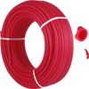 VEVOR 3/4" X 300Ft PEX Tubing Pex-B Red Hydronic Radiant Floor Heat Heating System Pex Pipe Pex Tube (3/4" , 300Ft/Red)