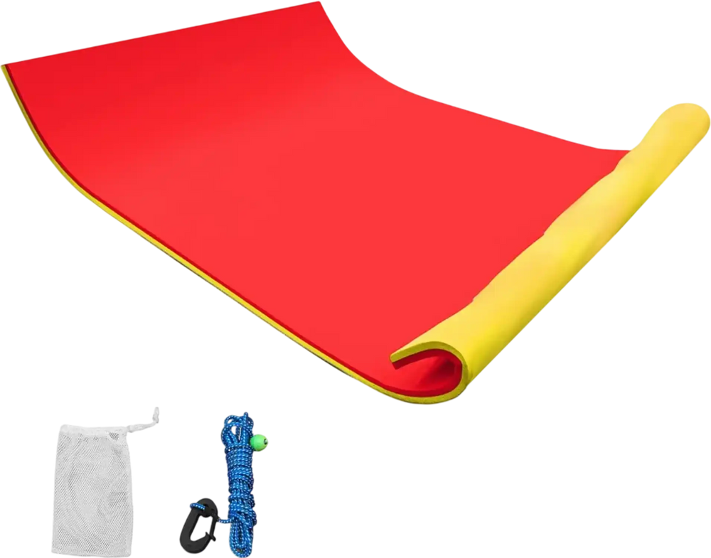 18×6Ft Water Pad Party Float with High Flotation Floating Foam Pad for Water Recreation and Relaxing