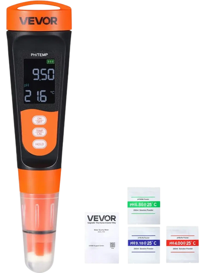 Vevor pH Meter Waterproof Pocket Tester Kit for Water Quality Testing New