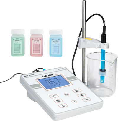 Vevor pH Meter Benchtop Laboratory Tester Kit with Backlit Display New
