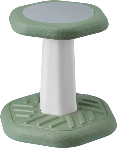 VEVOR Kids Wobble Chair Active Chair  with Sponge Cushion, Wobble Stool Improves Focus, Posture and Calm Children, Ideal for Schools and Preschools, Age 3-7, Green