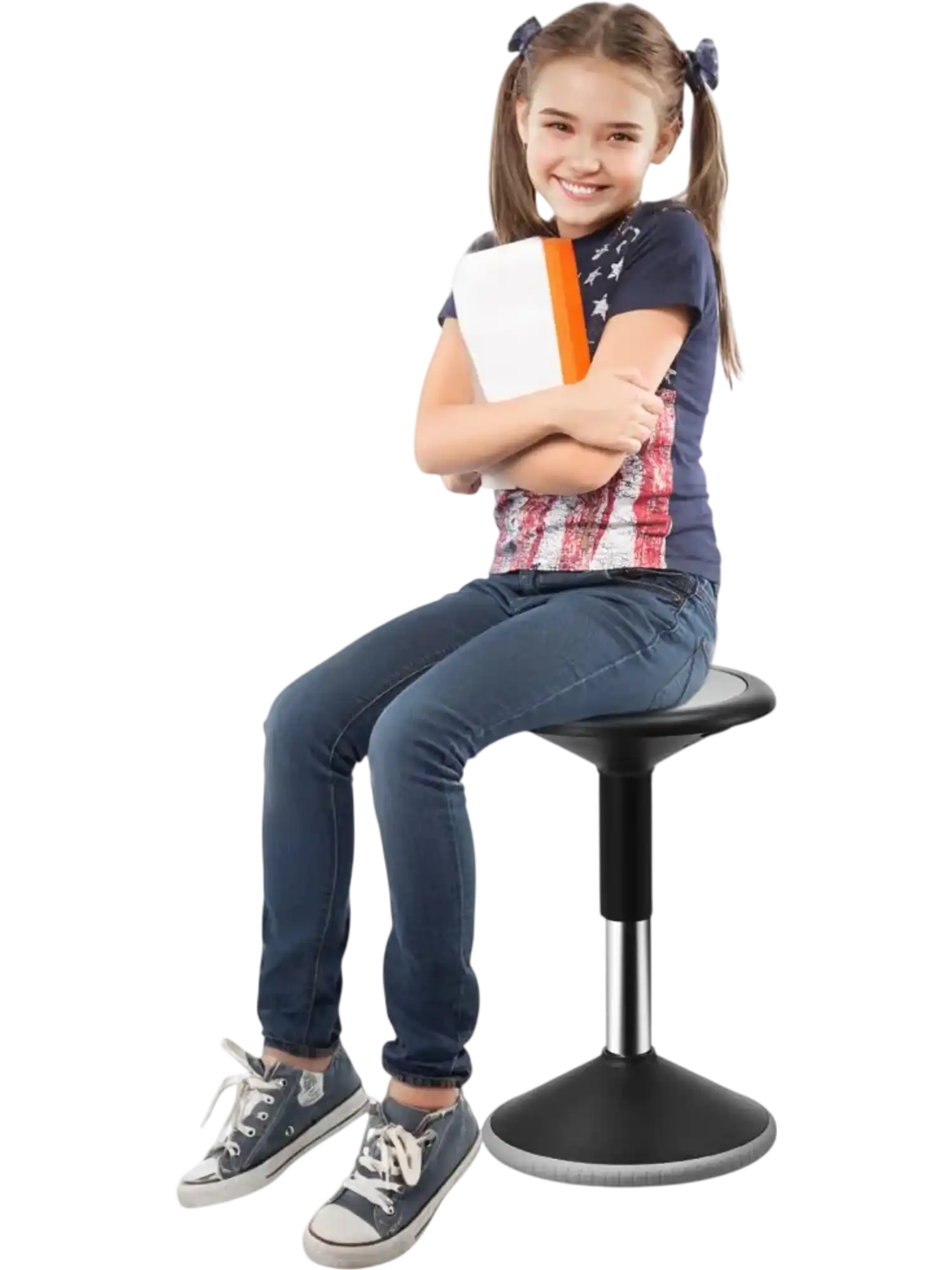 Vevor Wobble Chair Height-Adjustable Active Seating Stool Black New