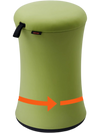 VEVOR Wobble Chair, Height-Adjustable (19.3-25") Wobble Chair with Fabric Cover, Flexible Seating Wobble Stool Made of Iron & Sponge, Ideal for School, Office & Home, 20° Tilt Angle, Age 12-18, Green