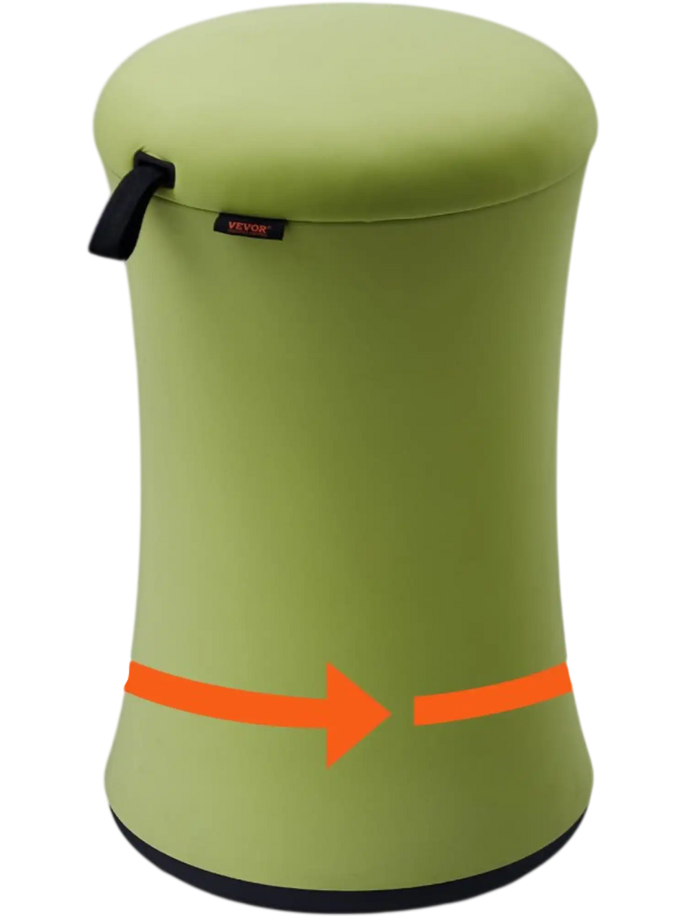 VEVOR Wobble Chair, Height-Adjustable (19.3-25") Wobble Chair with Fabric Cover, Flexible Seating Wobble Stool Made of Iron & Sponge, Ideal for School, Office & Home, 20° Tilt Angle, Age 12-18, Green