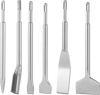 VEVOR SDS Plus Chisel Set, 6pcs SDS Plus Rotary Hammer Drill Attachments, Includes Point, Flat, & U-Groove Chisels, Heat Treated 40Cr Alloy Steel, Sharp Edge for Demolition, Concrete and Brick