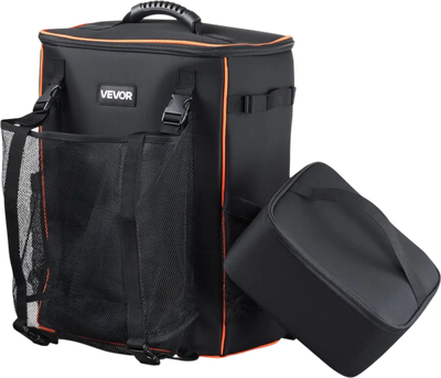 VEVOR Welding Backpack, 33L Welder Backpack with Insulated Bag & Helmet Bag, 600D Polyester Extreme Gear Pack for Tools and Helmet, Multi-Purpose Gear Storage Bag for Welding, Outdoor Camping, Hiking