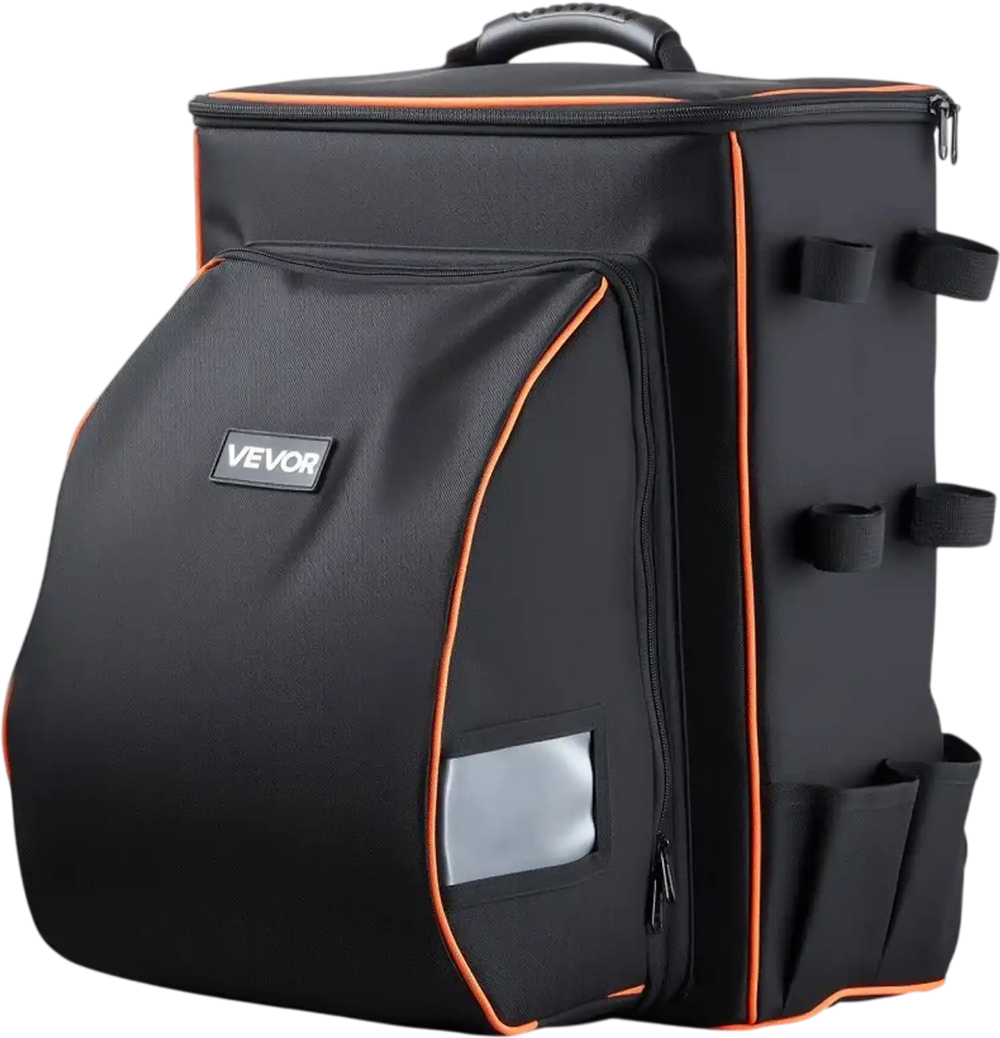VEVOR Welding Backpack, 35.6L Welder Backpack for Tools and Helmet, 600D Polyester Extreme Gear Pack with Helmet Catch Bag, Multi-Purpose Gear Storage Bag for Welding, Outdoor Camping, Mountaineering