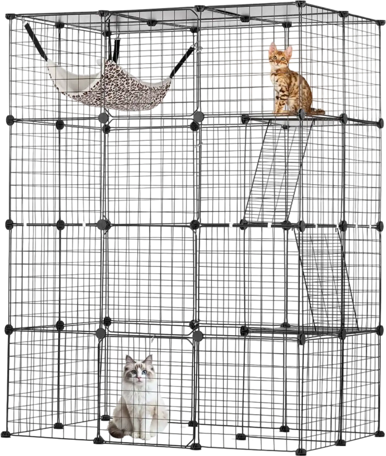 Vevor Cat Cage Large 4-Tier 41 x 28 x 55