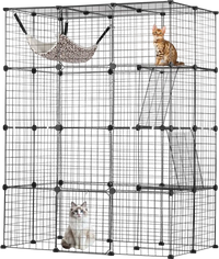 VEVOR Large 4-tier Cat Cage, 41 x 28 x 55