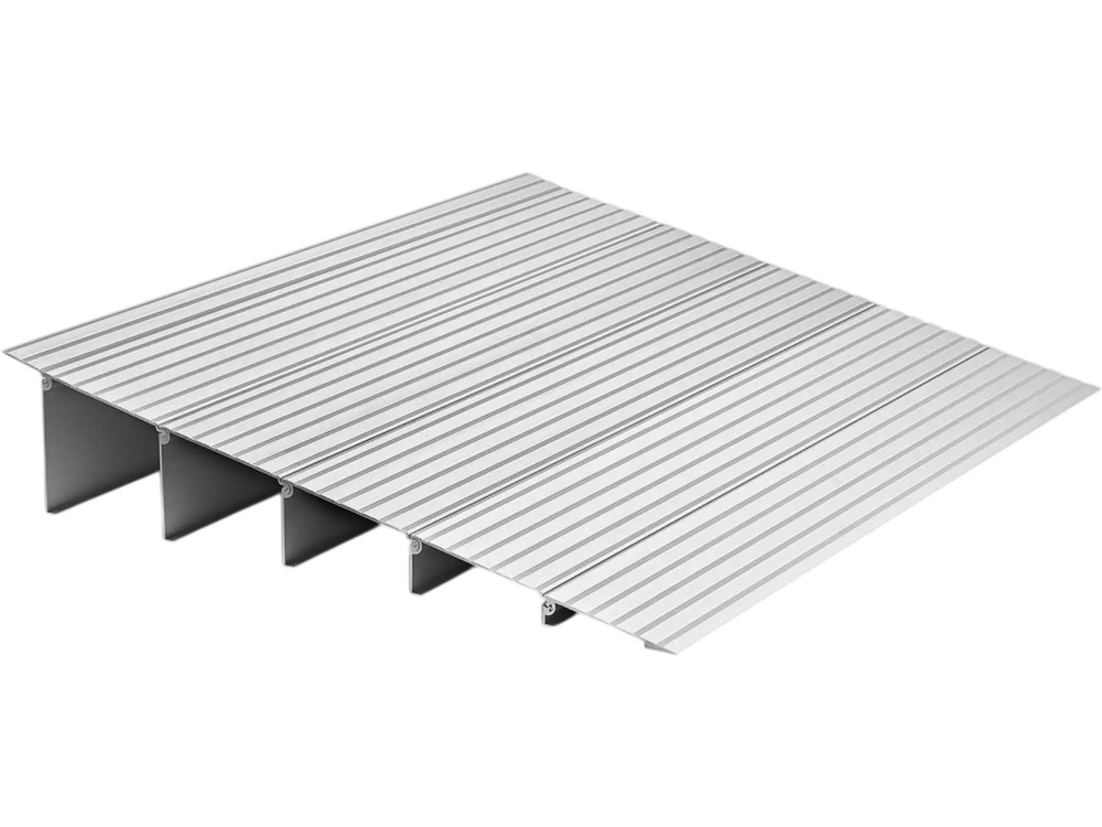 VEVOR Door Threshold Ramp, 5 inch Rise, Aluminum Alloy Threshold Ramp Rated 800 lbs Load Capacity, Handicap Ramps for Home Steps for Wheelchair, Scooters, Power Chairs, Walkers, Bicycle, Tricycle