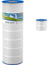 VEVOR Pool Filter Cartridge, 150 Sq. Ft Spa Hot Tub Filter Cartridge Replacement, Compatible with Pentair R173216, Pleatco PAP150, Secure for Kids & Pet, Trilobal Pleated, Easy to Clean