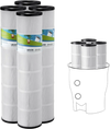 VEVOR Pool Filter Cartridge, 4x 130 Sq. Ft, Spa Hot Tub Filter Cartridge Replacement, Compatible with Pentair CCP520, R173578,  PCC130, Secure for Kids & Pet, Trilobal Pleated,  Easy to Clean