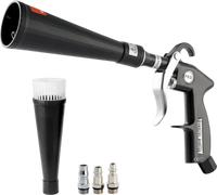 VEVOR Car Cleaning Gun, 6-9.2 Bar High-Pressure Air Blow Gun with 2 Set Nozzles, 360° Rotating Nozzle for Complete Cleaning, Quickly Blasts Dirt and Dust from Surface, Work with 1/4 NPT Air Compressor