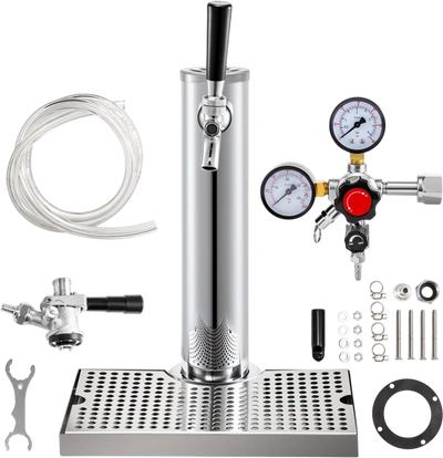 Vevor Kegerator Tower Kit Single Tap Beer Conversion Kit New