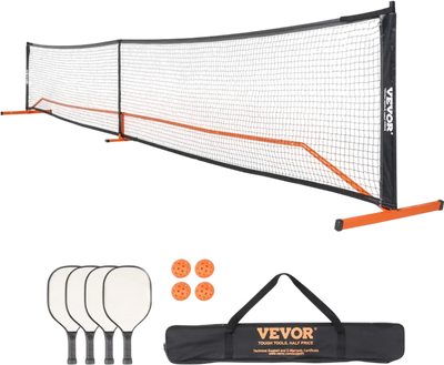 Vevor Pickleball Net Set 22' Regulation Size Portable System with Carrying Bag Balls and Paddles New