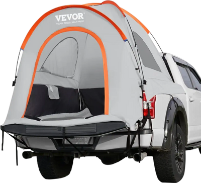 VEVOR Truck Bed Tent, 6.4'-6.7' Pickup Truck Tent with Rain Layer and Carry Bag, Waterproof PU2000mm Double Layer Truck Tent, Accommodate 2-3 Person, for Camping Traveling Outdoor Activities