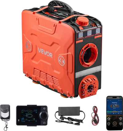 Vevor Portable Diesel Heater 8kW 108-161 Sq. Ft. with Bluetooth Remote Control 12V DC New