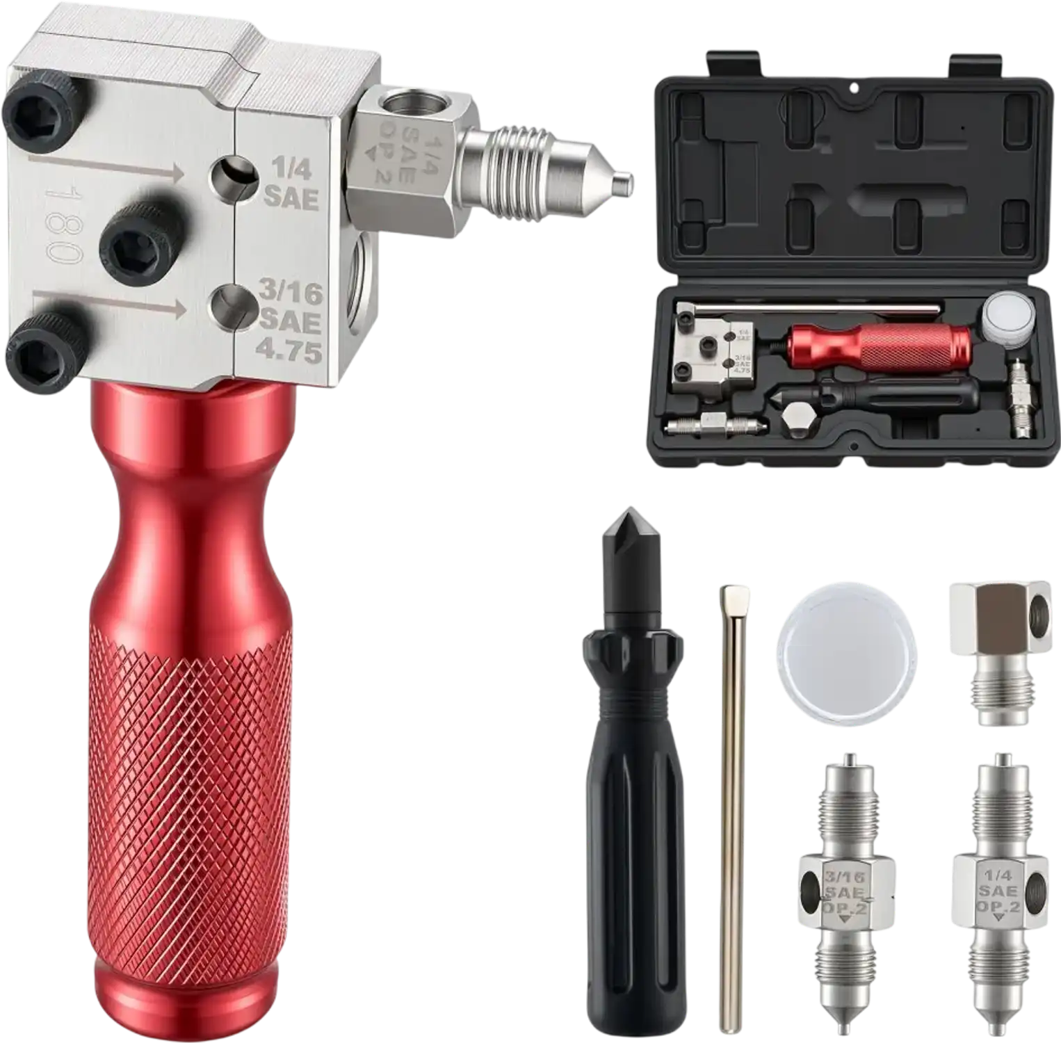 Vevor Brake Line Flaring Tool Kit 45 Degree Single and Double Flare for 3/16
