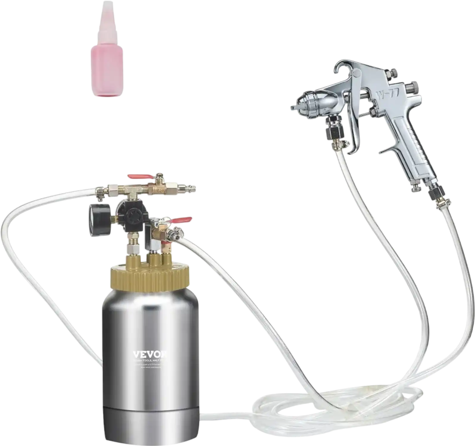 Vevor Pressure Paint Pot 2L 0.5 gal Spray Tank with 1.8 mm Gun and 3 m Hoses New