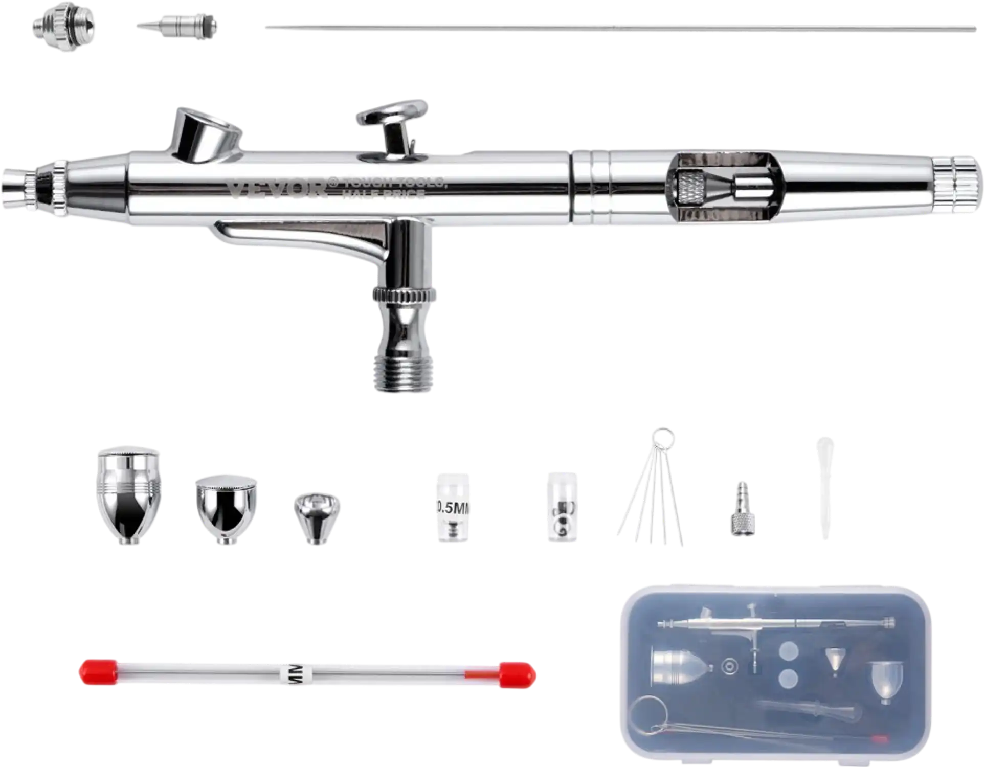 Vevor Airbrush Gun Dual Action Gravity Feed Kit New