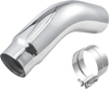 VEVOR Elbow Exhaust Tip, 5 Inch Inlet, 6 Inch Outlet, 23 in Overall Length, Chrome Turn Down Exhaust Tip with Clamp for Truck, Sedan, Sports Car, SUV, Chrome Structure for High Temperature Resistance