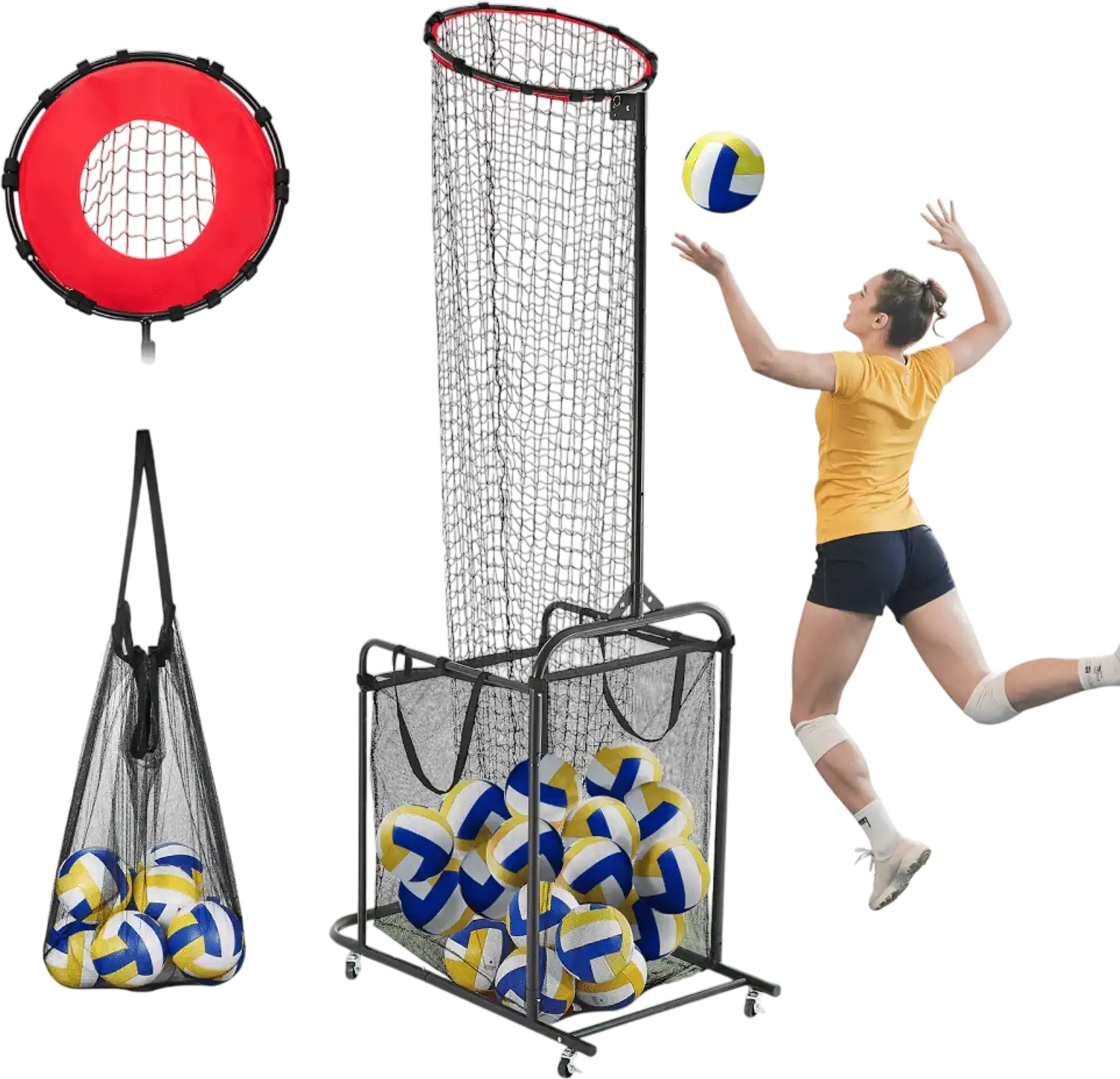Vevor Volleyball Trainer Adjustable Setter Training Net New