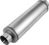 VEVOR Exhaust Muffler, 4 Inch Inlet & Outlet, 30 Inch Overall Length Stainless Steel Exhaust Tip, Universal Resonator Round Body, High Performance for Trucks, Sedans, Sports Cars, SUVs & Daily Drivers