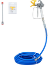 VEVOR Airless Paint Spray Hose Kit, 50ft 3600 psi High Pressure Fiber Tube with 8 inch Extension Rod Pole, Including 517 Tip and Tip Guard, 1/4" Swivel Joint for Homes Buildings Decks or Fences