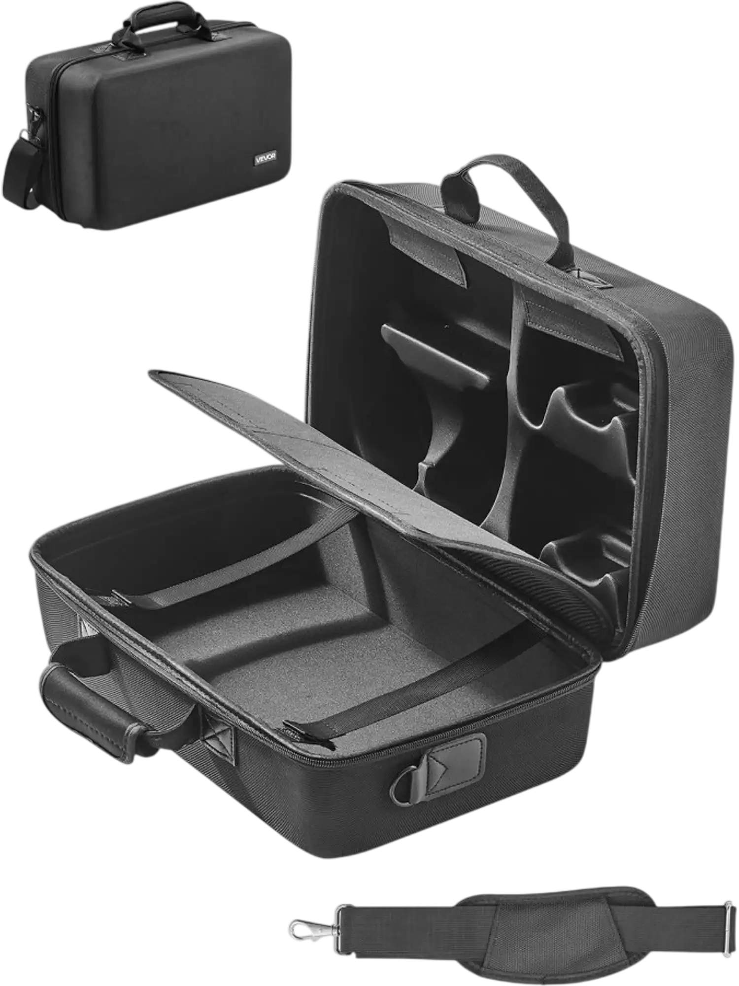 Vevor Carrying Case PS5 Travel Bag Shockproof EVA with Soft Interior Lining & Padded Dividers New