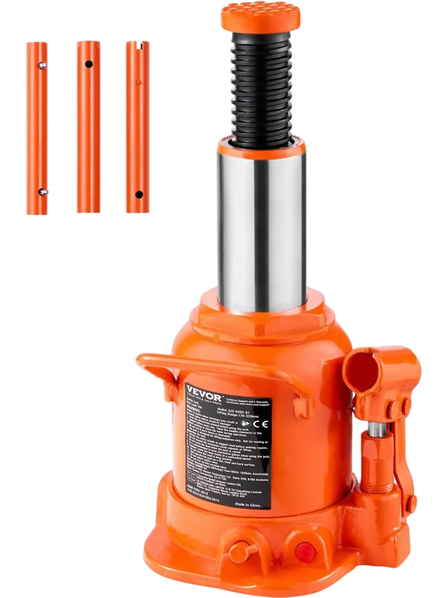 Vevor Bottle Jack Hydraulic 20 Ton 6.69