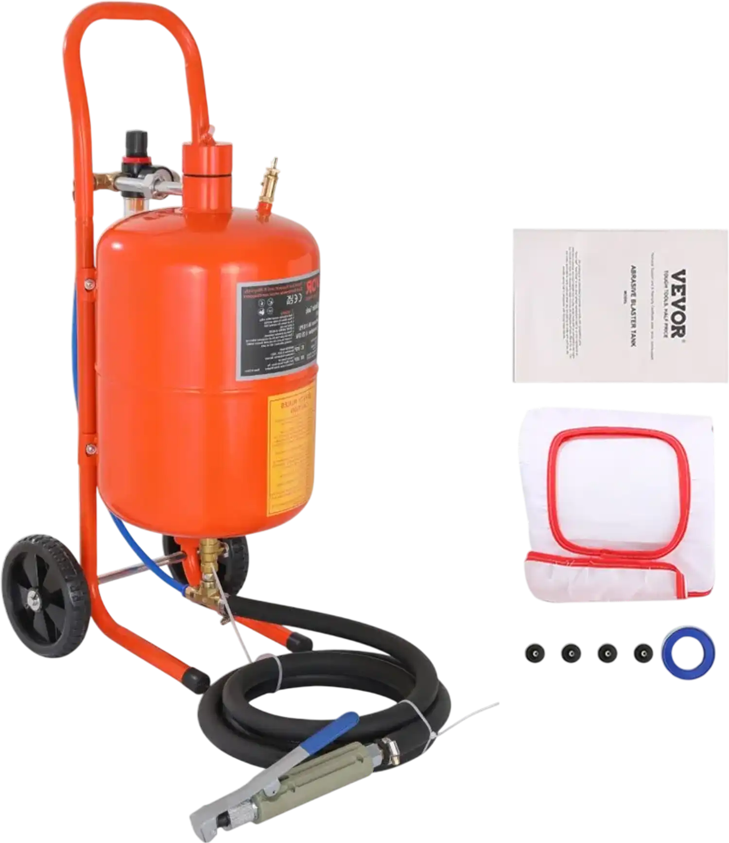 Vevor Sand Blaster 5 Gallon Portable Abrasive Blasting Tank New