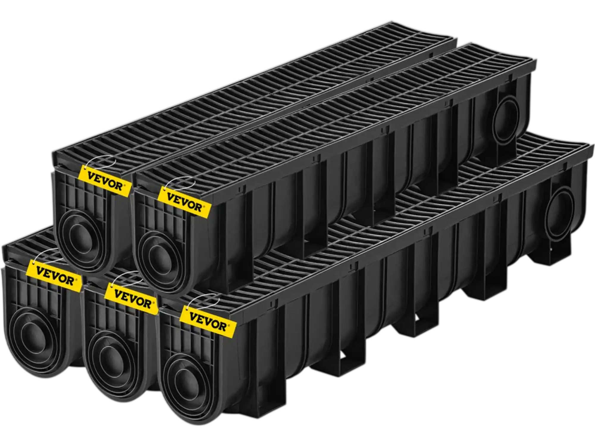Vevor Trench Drain System Plastic Grate 5.9