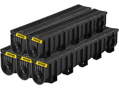 Vevor Trench Drain System Plastic Grate 5.9
