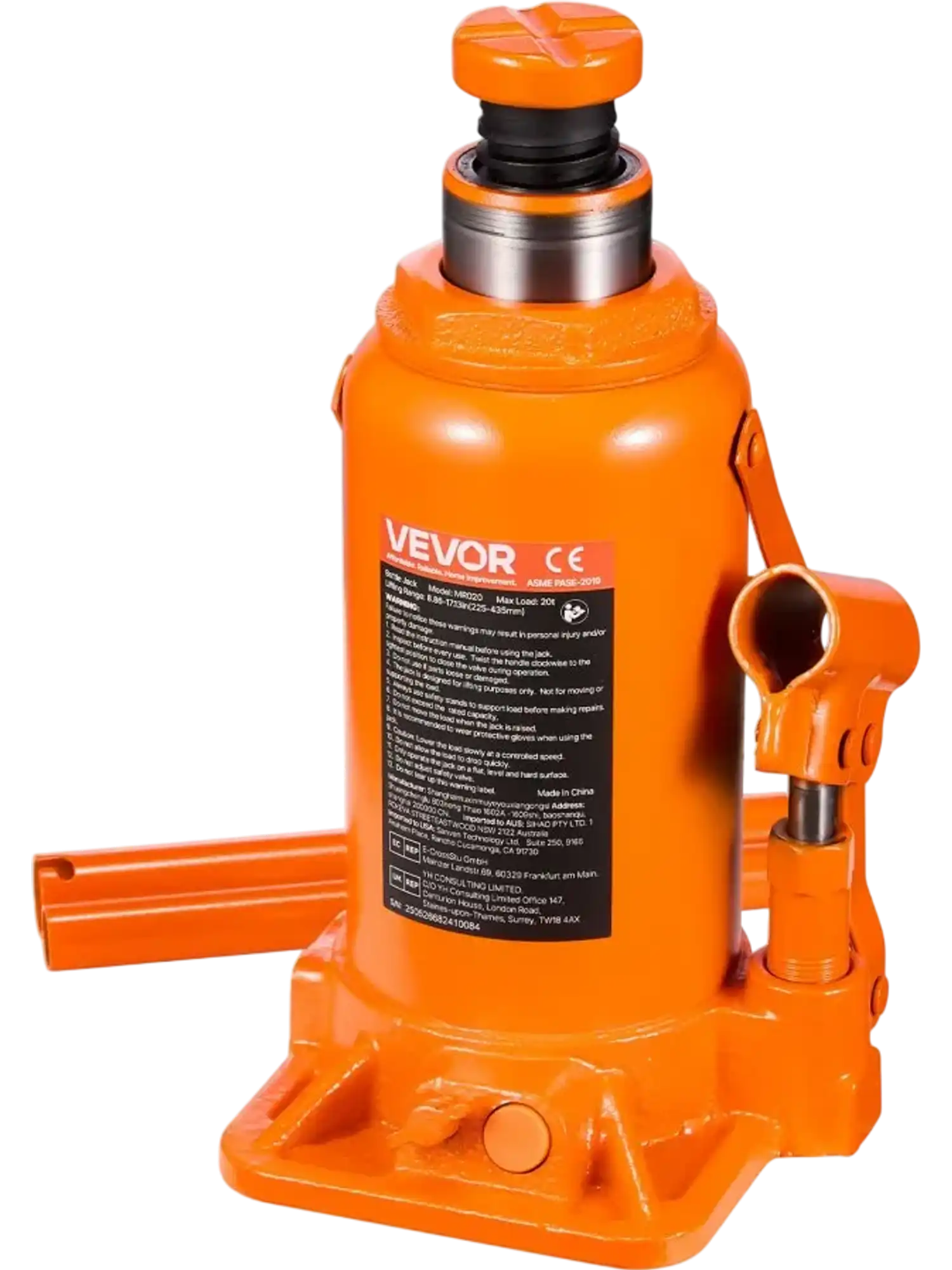 Vevor Bottle Jack 20 Ton Hydraulic High Lift Car Auto Repair Jack New