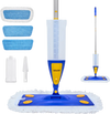 VEVOR Spray Mop, with 3 Washable Pads for Dry and Wet Floor Cleaning and a 27oz Refillable Water Tank, Microfiber Dust Wet Mop & Twisted Cotton Dry Mop, Commercial Home Use for Tiles/Vinyl/Wood Floor