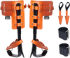 VEVOR Tree Climbing Spikes, 1 Pair Alloy Steel Climbing Spurs, 350lbs Load Capacity Tree Climbing Gear with Straps and Spike Protectors, Arborist Equipment for Climbers, Hunting, Fruit Picking, Orange