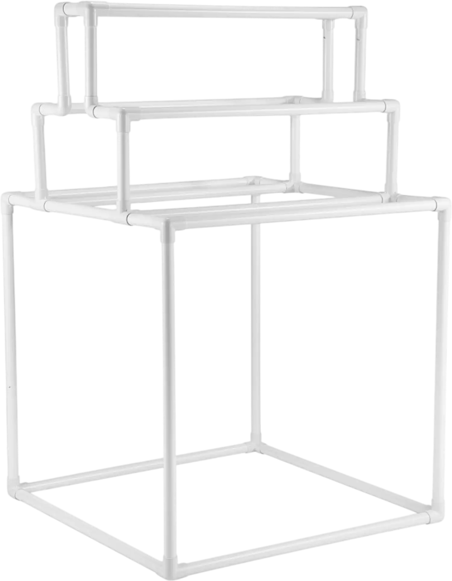 Vevor Towel Rack 8-Bar Outdoor PVC Poolside Towel Stand White New
