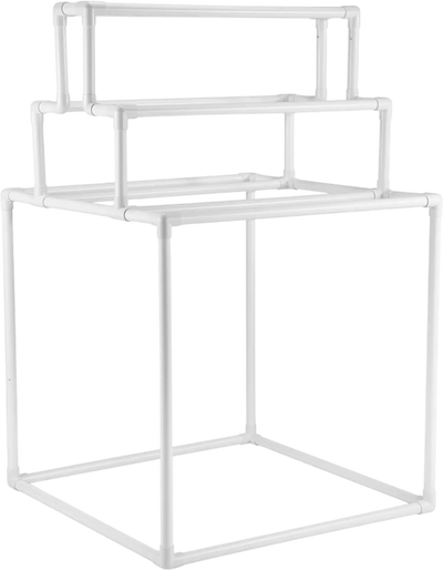 Vevor Towel Rack 8-Bar Outdoor PVC Poolside Towel Stand White New