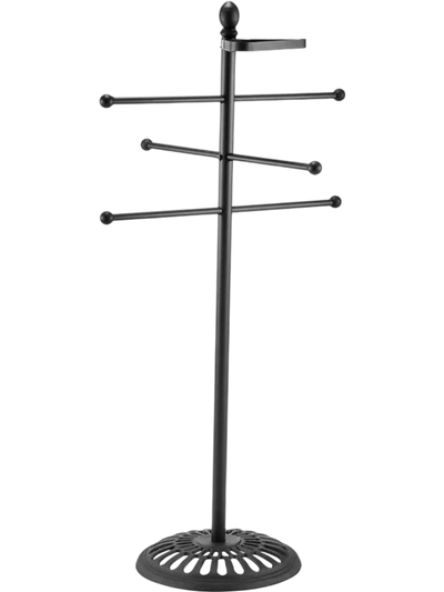 Vevor Towel Rack 3-Bar Outdoor Towel Holder Stand Black New