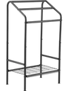 VEVOR Towel Rack, 3 Bars Outdoor Towel Holder with Metal Base, Freestanding Pool Towel Hanger Stand Next to Hot Tub, Outdoor Indoor Quilt Drying Rack Organizer, Ideal for Pool, Bathroom, Spa, Black