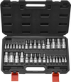 VEVOR Hex Bit Socket Set, 32-Piece, S2 Alloy Steel and Cr-V Steel, Standard SAE and Metric, 1/4 in, 3/8 in, and 1/2 in Drives, with Enhanced Storage Case, Allen Socket Set for Mechanics, Auto Repair