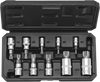 VEVOR XZN Triple Square Spline Bit Socket Set, 10-Piece M4 - M18, Premium Cr-V Steel, 1/4 in, 3/8 in, and 1/2 in Drives, with Enhanced Storage Case, Triple Square Socket Set for Hand Use, Automotive