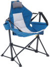 VEVOR Reclining Camping Chair, 300 lbs Load Camping Hammock Chair, Rocking Lounge Folding Chair with Cup Holder Storage Bag Headrest & Adjustable Backrest, for Camping and Other Outdoor Activities