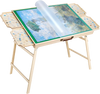 VEVOR 1500 Piece Puzzle Table with Folding Legs, 4 Drawers and Cover, 34x25 in Portable Wooden Board, Felt Surface Jigsaw Puzzle Accessories for Adults, Adjustable 6-Tilting-Angle, Gift for Mom