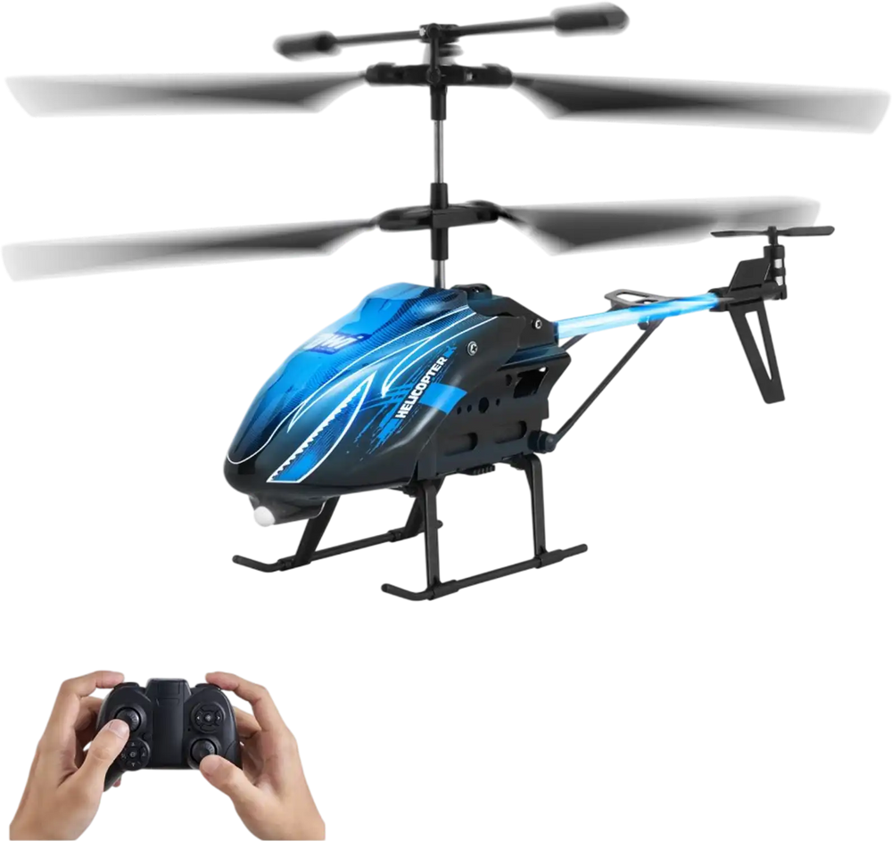 VEVOR RC Helicopter, 2.4GHz Flying Remote Control Helicopter, 3.5 Channel RC Airplane for Kid, 16 Mins Flight Time, Altitude Hold, One-Key Takeoff/Landing & LED Lights, Toys for Kids Ages 8 and up